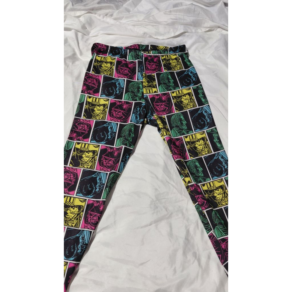 Women's Star Wars Black Multicolor Comic Print Leggings M